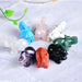 1PC Natural Crystal Elephant Amethyst Obsidian Luxury Animals Stone Crafts