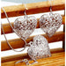 Charms Wedding Silver Jewelry Pendant Necklace Earrings Women Fashion Jewelry Set