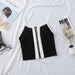 Women Tank Tops Club Sexy Knitting Cotton Camisole Zipper Tops
