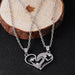 2 pcs/set Best Friends Couple Necklaces Charm Pendant Necklace Jewelry