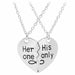 2 pcs/set Best Friends Couple Necklaces Charm Pendant Necklace Jewelry