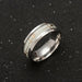 Luminous Stainless Steel Ring Heartbeat Ring Glowing Promise Jewelry for Men Women