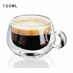 Double Wall Glass Cup Tea Coffee Mug Portable Transparent Glass Cup