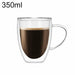 Double Wall Glass Cup Tea Coffee Mug Portable Transparent Glass Cup