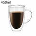 Double Wall Glass Cup Tea Coffee Mug Portable Transparent Glass Cup