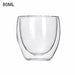 Double Wall Glass Cup Tea Coffee Mug Portable Transparent Glass Cup