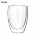 Double Wall Glass Cup Tea Coffee Mug Portable Transparent Glass Cup