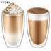 Double Wall Glass Cup Tea Coffee Mug Portable Transparent Glass Cup