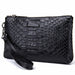 Genuine Leather Designer Day Clutches Crocodile Pattern Women Wrist Bag
