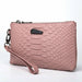 Genuine Leather Designer Day Clutches Crocodile Pattern Women Wrist Bag