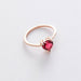 New Fashion Women Micro-inlaid Crystal Zircon Rings Sweet Elegant Flower Ring for Girls