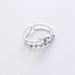 New Fashion Women Micro-inlaid Crystal Zircon Rings Sweet Elegant Flower Ring for Girls