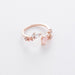 New Fashion Women Micro-inlaid Crystal Zircon Rings Sweet Elegant Flower Ring for Girls