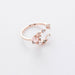 New Fashion Women Micro-inlaid Crystal Zircon Rings Sweet Elegant Flower Ring for Girls