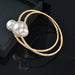 Wedding Jewelry Sets Multilayer Pearl Bracelet Bangle Ring Set Women Jewelry