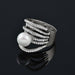 Wedding Jewelry Sets Multilayer Pearl Bracelet Bangle Ring Set Women Jewelry