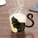 Letter Printed Transparent Cup Creative Glass Coffee Tea Milk Mug