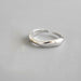 925 Sterling Silver Irregular Wave Rings Trendy Simple Adjustable Handmade Jewelry