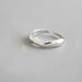 925 Sterling Silver Irregular Wave Rings Trendy Simple Adjustable Handmade Jewelry