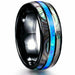 Luxury Tungsten Carbide Ring Shell Inlay Wedding Band Jewelry Gift For Men & Women