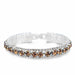 925 Sterling Silver Bracelets AAA Zircon Crystal Women Link Chain Jewelry