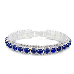 925 Sterling Silver Bracelets AAA Zircon Crystal Women Link Chain Jewelry