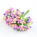 Mini Artificial Stamen Bud Bouquet Leaf Flower For Home Wedding Decor