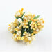 Mini Artificial Stamen Bud Bouquet Leaf Flower For Home Wedding Decor