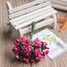 Mini Artificial Stamen Bud Bouquet Leaf Flower For Home Wedding Decor