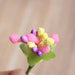 Mini Artificial Stamen Bud Bouquet Leaf Flower For Home Wedding Decor