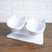 Pet Bowls With Raised Stand Non-Slip Double Pet Food Water Cat Dog Feeder Bowls