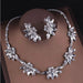 Crystal Bridal Jewelry Sets Necklaces Earrings Crown Tiaras Set Wedding Jewelry