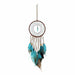 Dream Catcher Feather Ornaments Lace Ribbons Feathers Wrapped Lights Room Decor