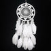 Dream Catcher Feather Ornaments Lace Ribbons Feathers Wrapped Lights Room Decor