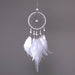 Dream Catcher Feather Ornaments Lace Ribbons Feathers Wrapped Lights Room Decor