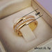 Classic Middle Stone Paved Wedding Fashion Rings Delicate Women Jewelry