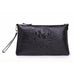 Women's Handbags Split Leather Fashion Alligator Pattern Clutch Bags