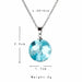 Transparent Resin Ball Moon Pendant Necklace Women Blue Sky pendant Jewelry