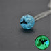 Transparent Resin Ball Moon Pendant Necklace Women Blue Sky pendant Jewelry