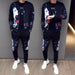 Men Printed Tracksuit Fashion Printing Set Spring Sports Suit 2 Piece Sets