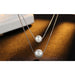 New Fashion Double Layer Pearl Pendant Necklace Silver 925 Jewelry For Women