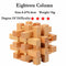 3D Wooden Interlocking Puzzles Game Brain Teaser Kong Ming Lock Toy ...