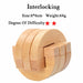 IQ Brain Teaser Kong Ming Lock 3D Wooden Interlocking Burr Puzzles Game Toy