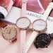 Fashion Ladies Watches Leather Quartz Watch Thin Casual Strap Watch For Women