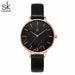 Fashion Ladies Watches Leather Quartz Watch Thin Casual Strap Watch For Women