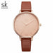 Fashion Ladies Watches Leather Quartz Watch Thin Casual Strap Watch For Women