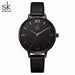 Fashion Ladies Watches Leather Quartz Watch Thin Casual Strap Watch For Women