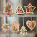 3D Christmas Ornament Wooden Hangings Christmas Decorations For Home Party New Year
