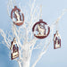 3D Christmas Ornament Wooden Hangings Christmas Decorations For Home Party New Year