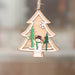3D Christmas Ornament Wooden Hangings Christmas Decorations For Home Party New Year
